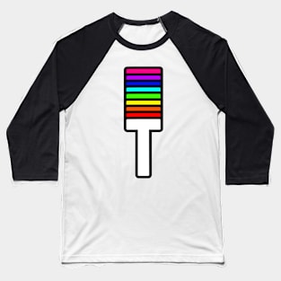 Rainbow Letter, T Baseball T-Shirt
